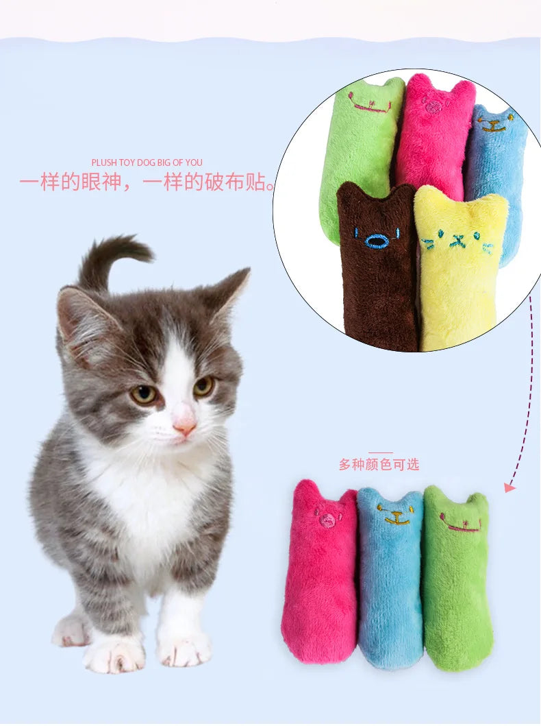 Interactive Catnip Plush Chew Toy