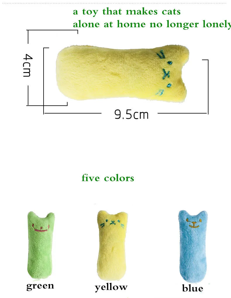 Interactive Catnip Plush Chew Toy
