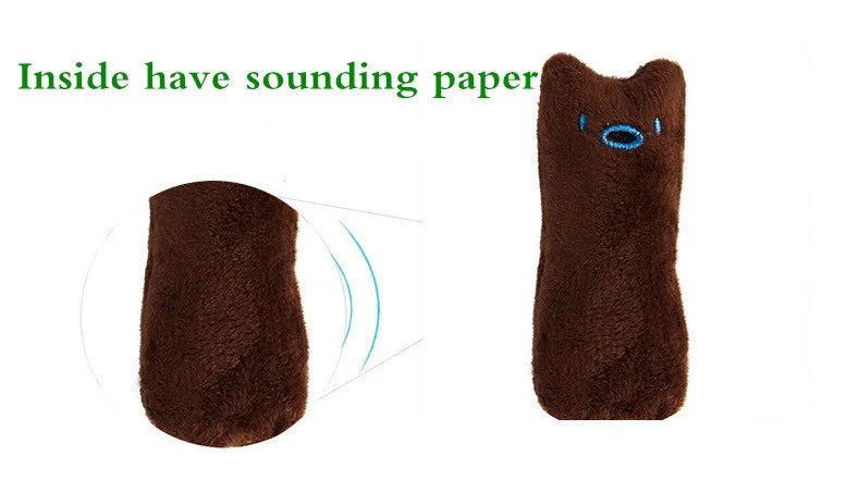 Interactive Catnip Plush Chew Toy