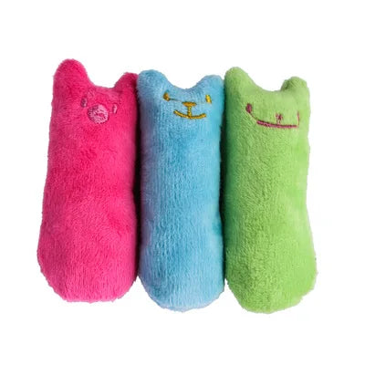 Interactive Catnip Plush Chew Toy