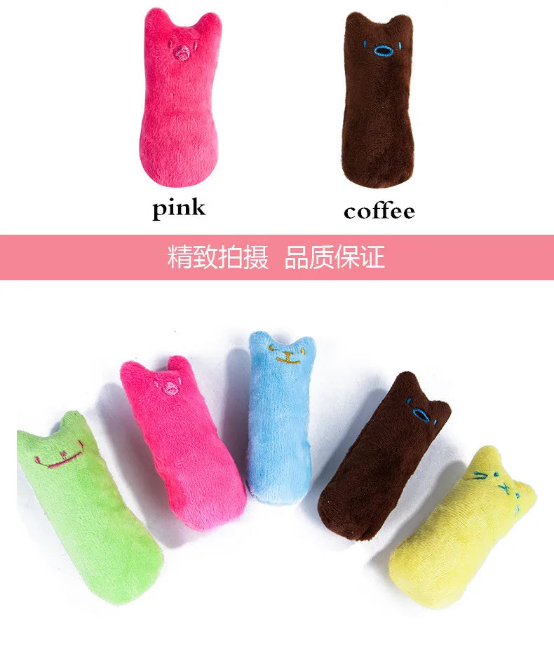 Interactive Catnip Plush Chew Toy