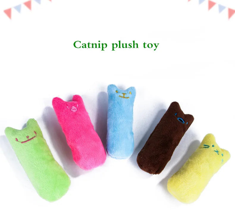 Interactive Catnip Plush Chew Toy