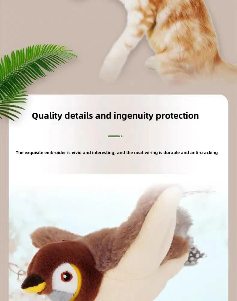 Interactive Catnip Bird Toy for Cats & Dogs