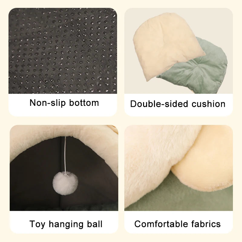 Foldable Cartoon Cat & Dog Bed