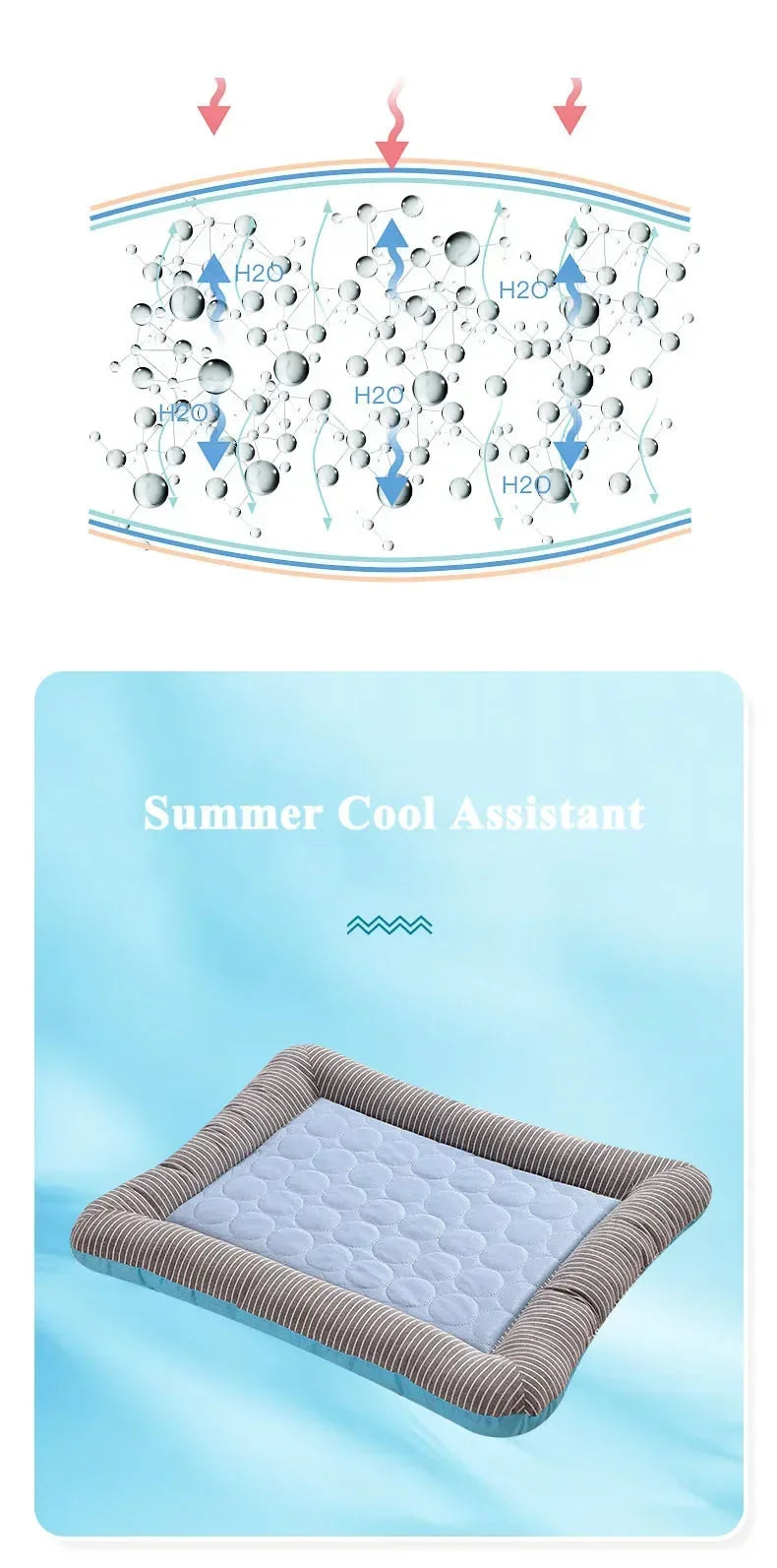 Cooling Ice Silk Pet Mat