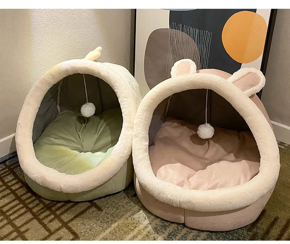 Foldable Cartoon Cat & Dog Bed