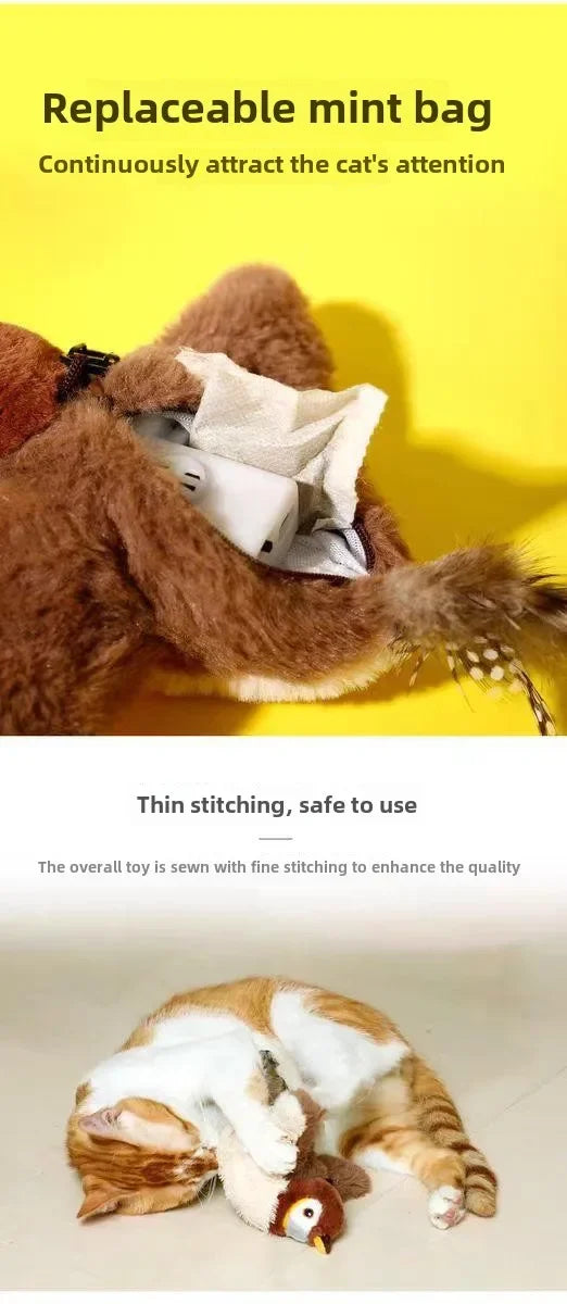 Interactive Catnip Bird Toy for Cats & Dogs