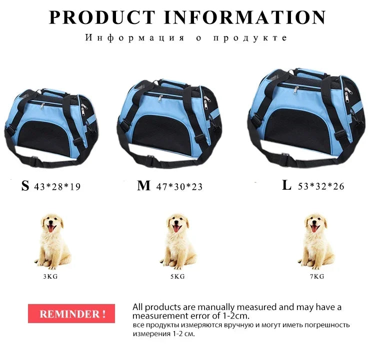 Breathable Mesh Pet Carrier Bag