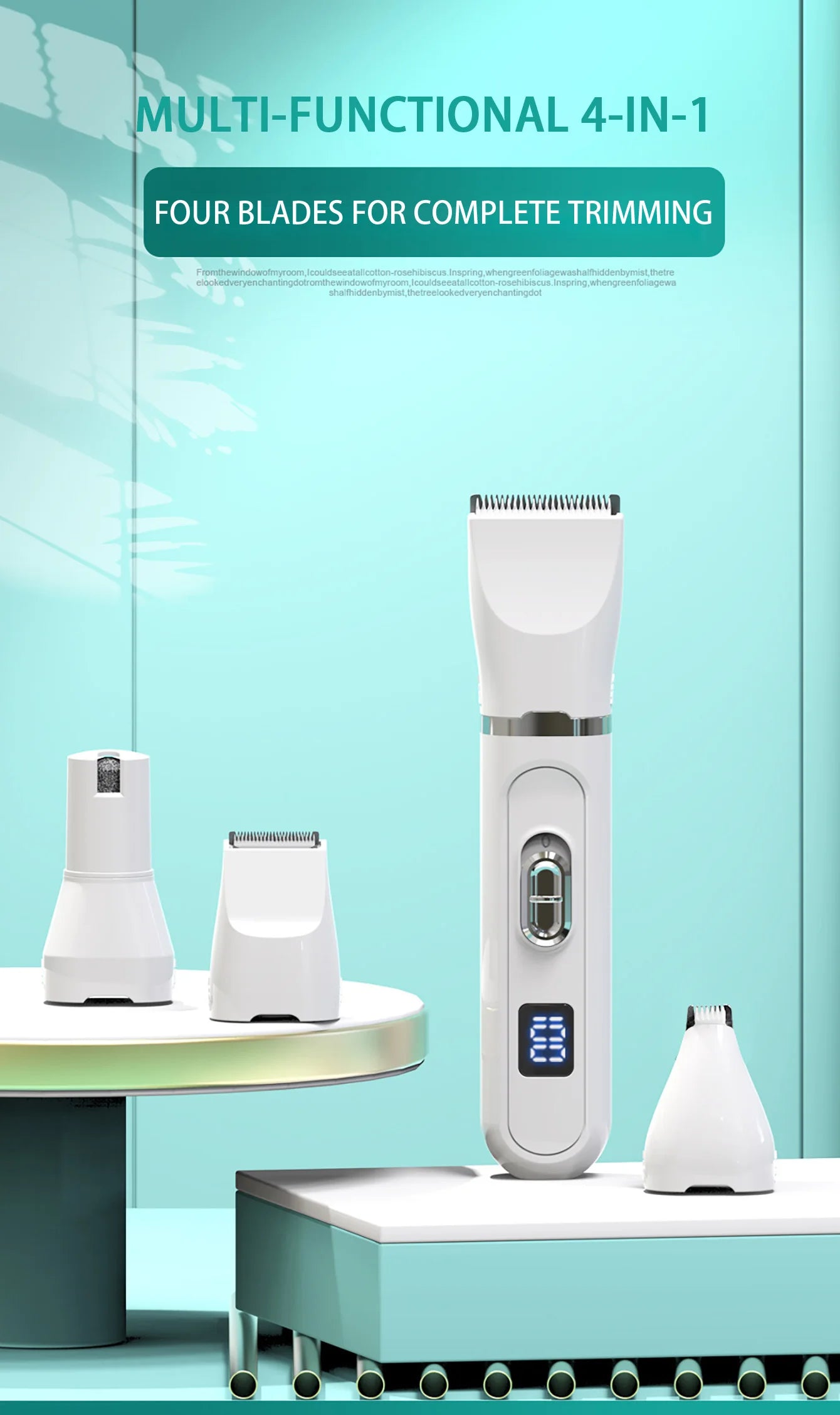 Electric Pet Hair Clipper Rechargeable