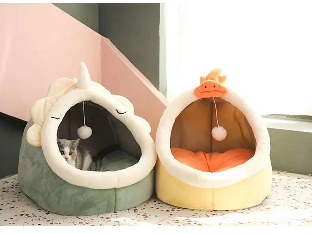 Foldable Cartoon Cat & Dog Bed