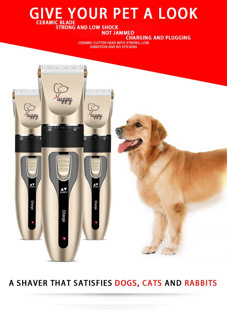Electric Pet Grooming Clipper Kit