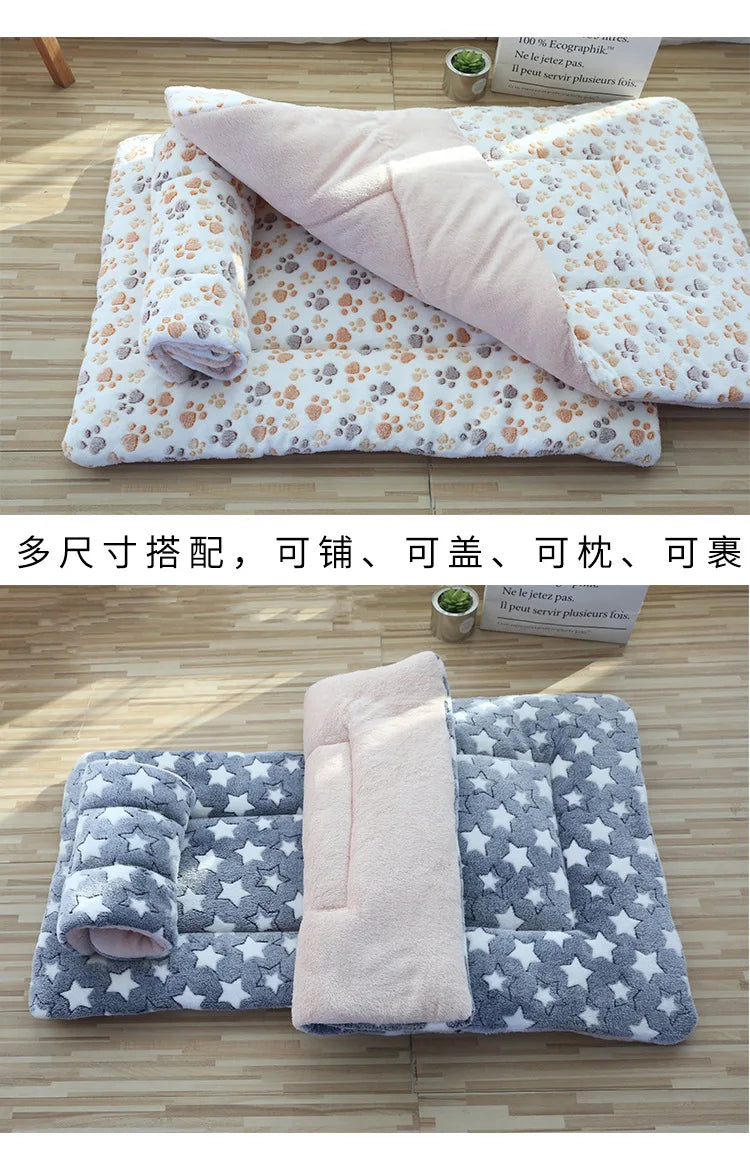 Double-Sided Plush Pet Mat