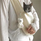 Handmade Bag Pet Carrier Canvas Single Shoulder Sling Comfort Tote Bag Breathable