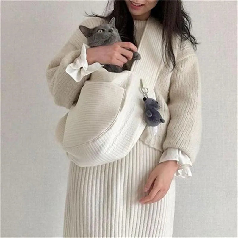 Handmade Canvas Pet Sling Bag