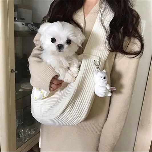 Handmade Canvas Pet Sling Bag