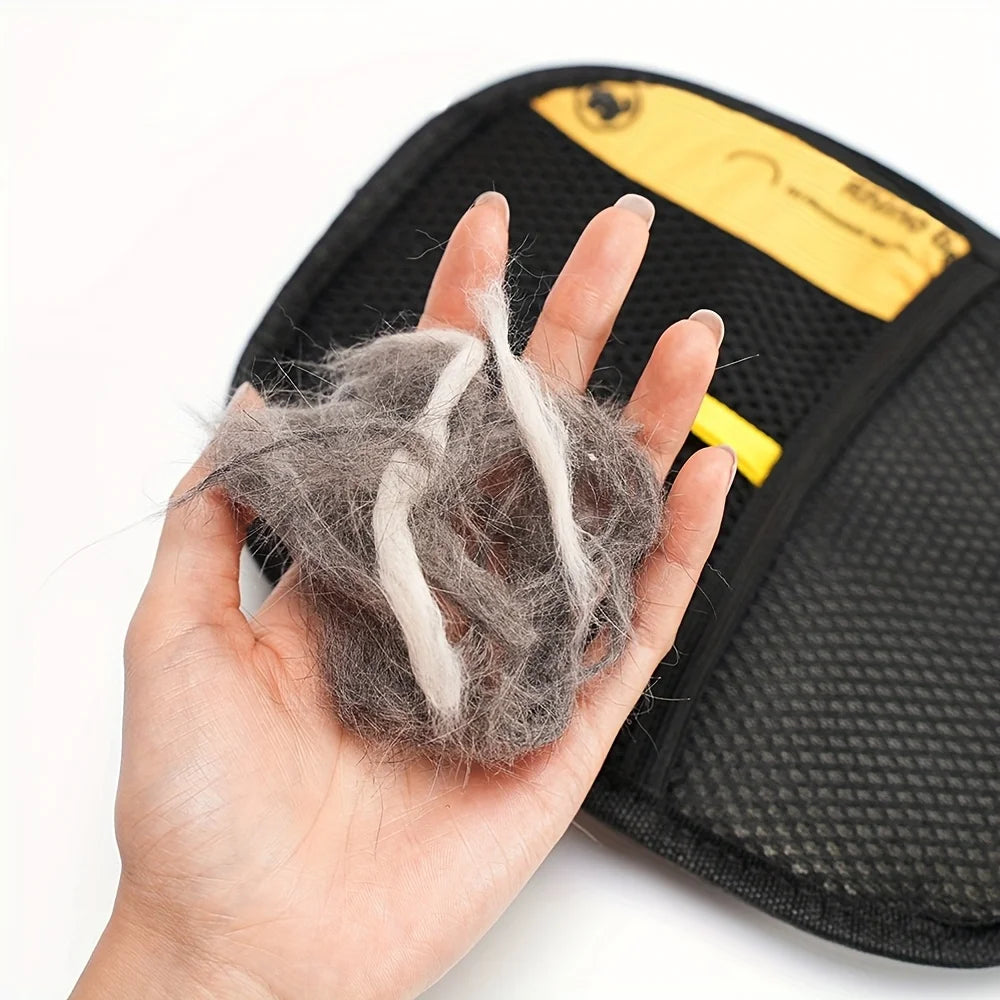 Large Pet Hair Removal Grooming Gloves
