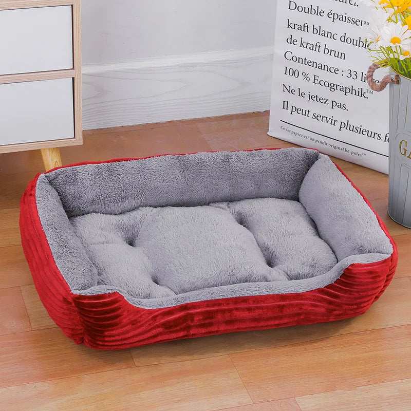 Colorful Square Waterproof Pet Bed