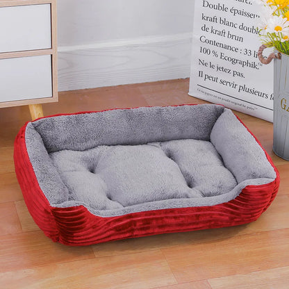 Colorful Square Waterproof Pet Bed