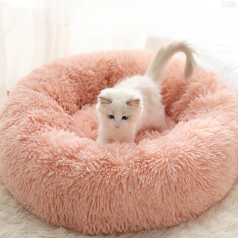 Plush Round Pet Nest Bed