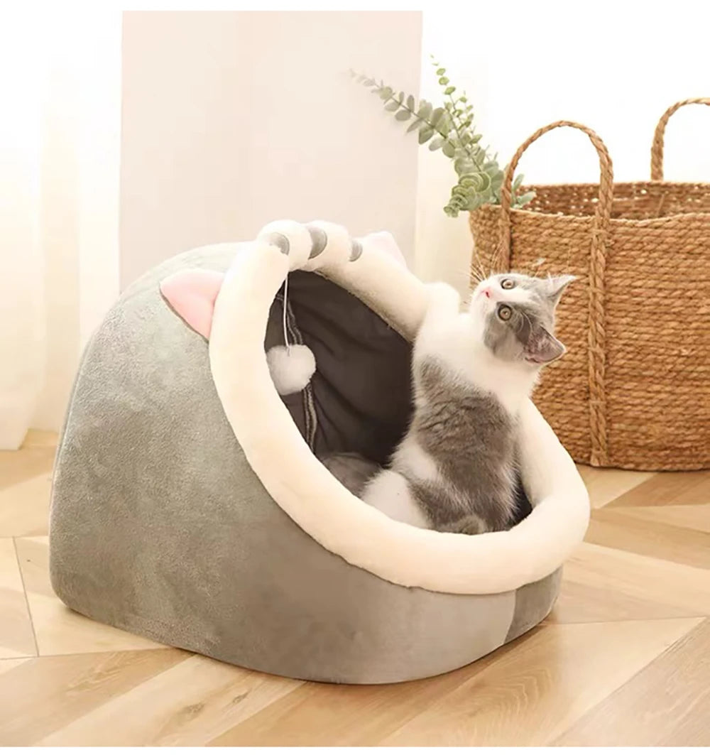 Foldable Cartoon Cat & Dog Bed