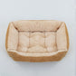Square Plush Pet Bed for Dogs & Cats