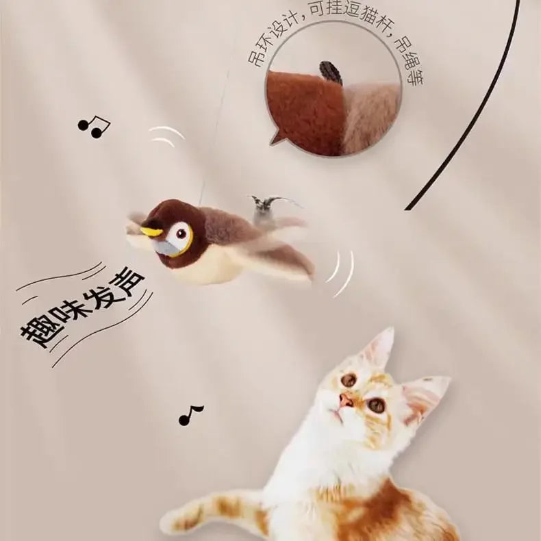 Interactive Catnip Bird Toy for Cats & Dogs