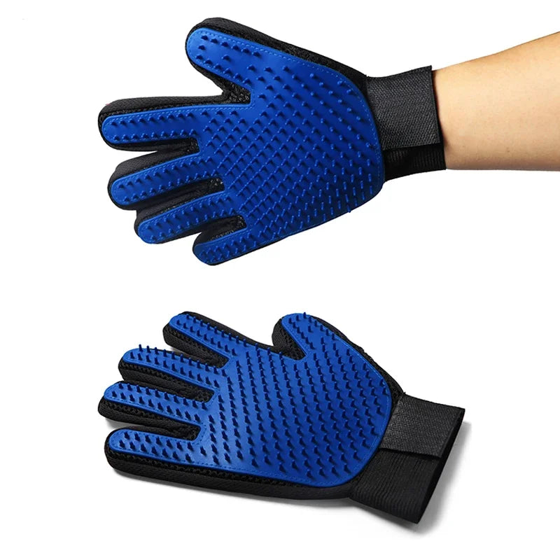 Silicone Pet Grooming Gloves for Cats & Dogs