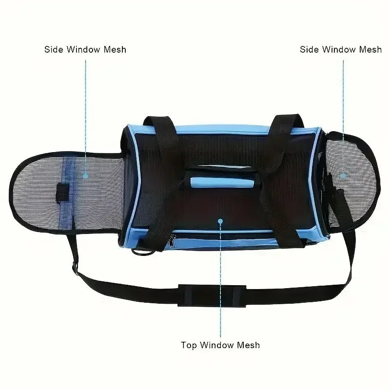 Portable Mesh Pet Carrier Bag