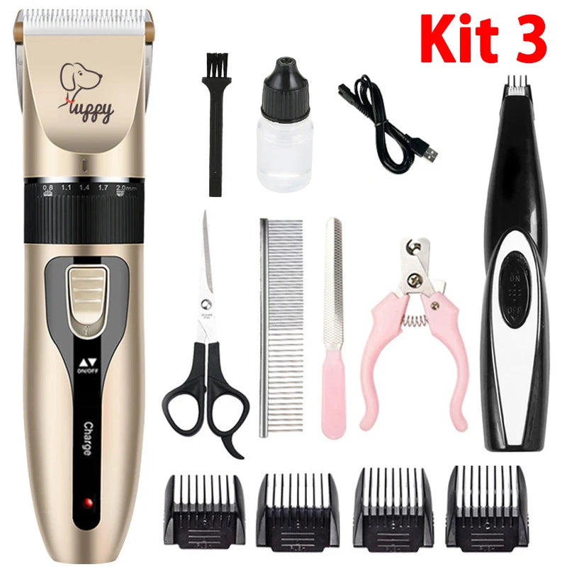 Electric Pet Grooming Clipper Kit