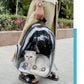 Transparent Pet Backpack – Breathable Cat & Small Dog Carrier, Portable Space Capsule Design
