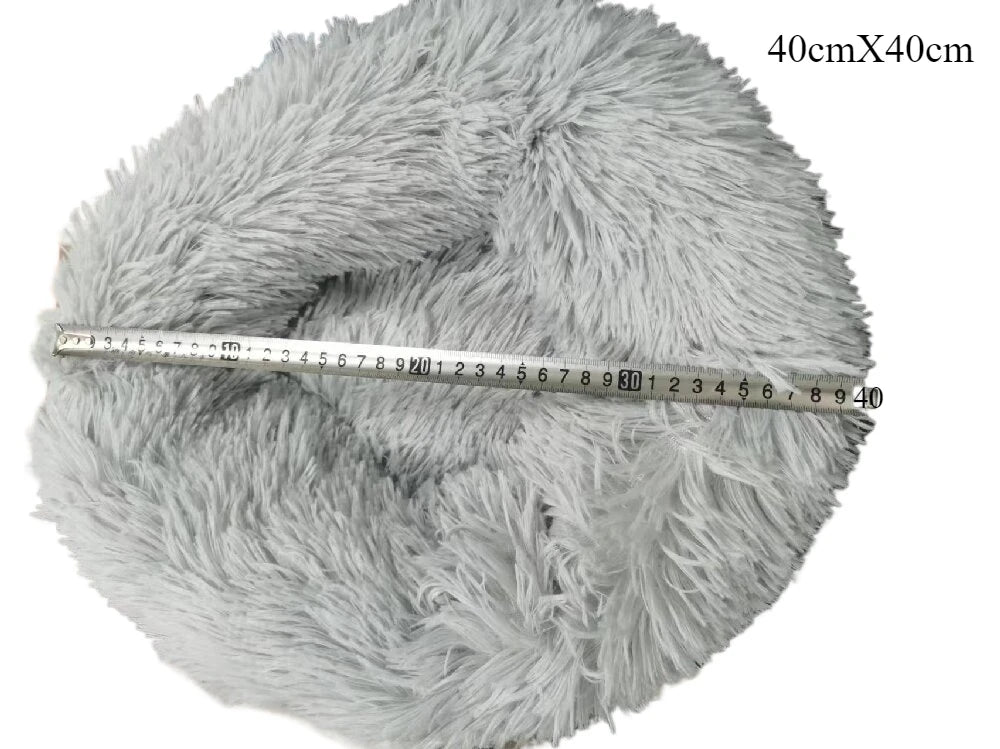 Plush Round Pet Nest Bed