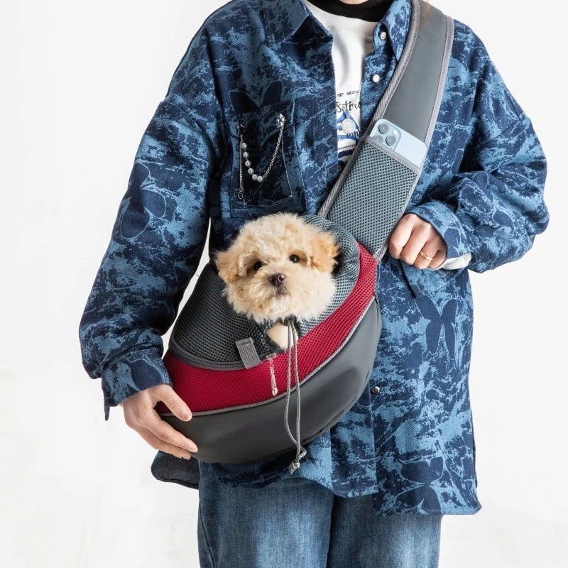 Mesh Pet Carrier Sling Backpack