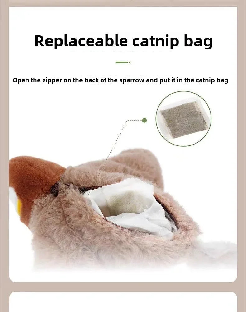 Interactive Catnip Bird Toy for Cats & Dogs
