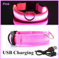 LED Dog Collar – USB Rechargeable Glow Collar with 3 Light Modes for Night Safety