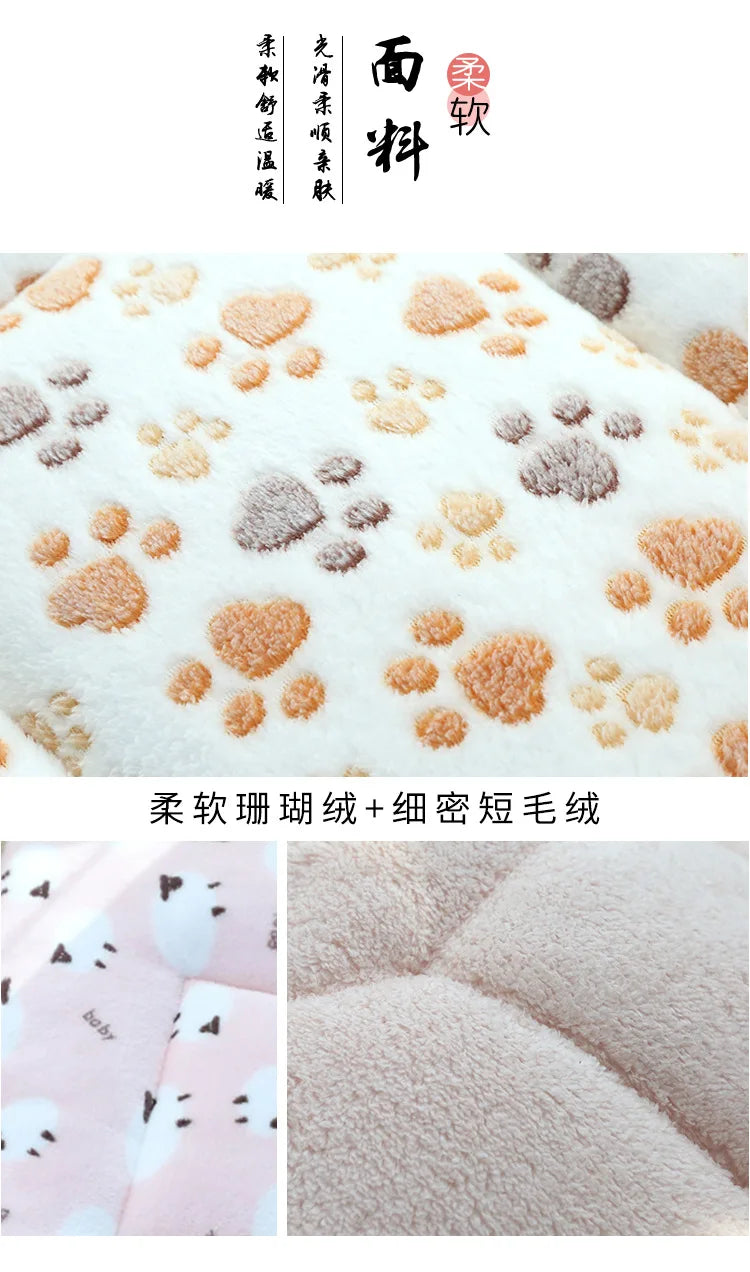 Double-Sided Plush Pet Mat
