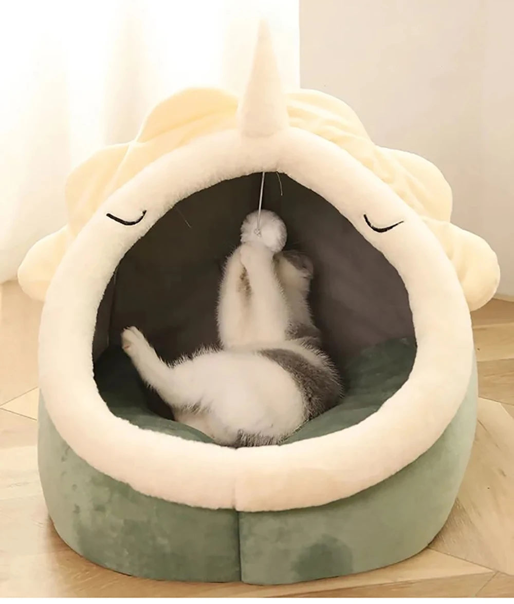 Foldable Cartoon Cat & Dog Bed