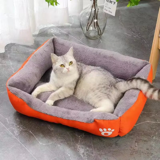 Colorful Square Waterproof Pet Bed