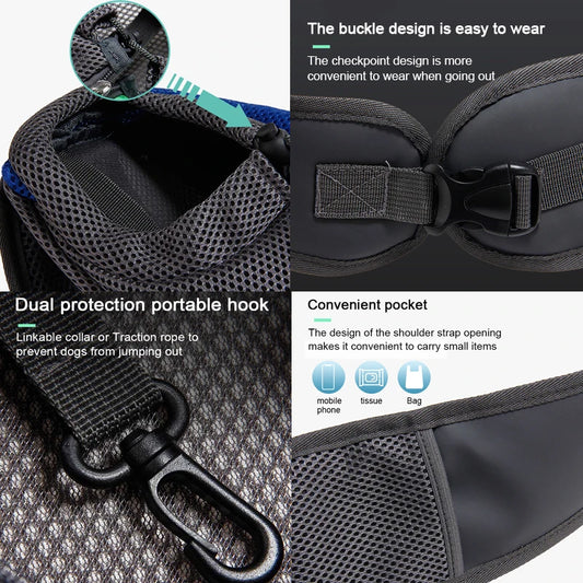 Mesh Pet Carrier Sling Backpack