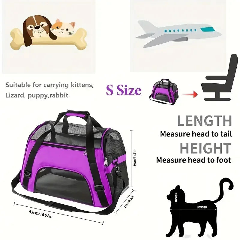Breathable Mesh Pet Carrier Bag