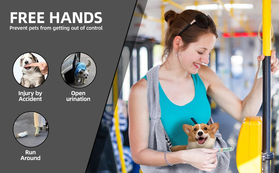 Cotton Crossbody Pet Sling Bag