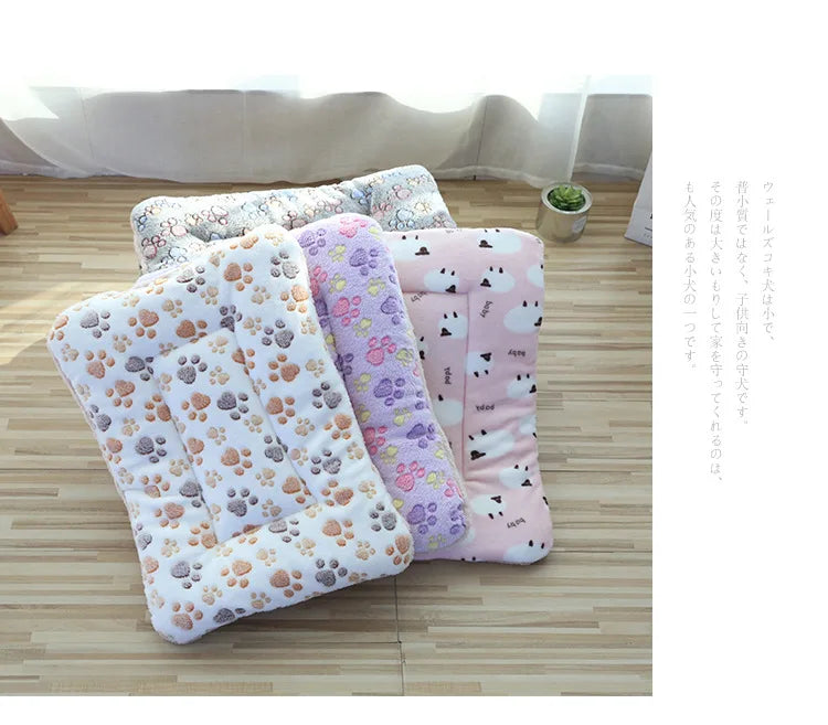 Double-Sided Plush Pet Mat