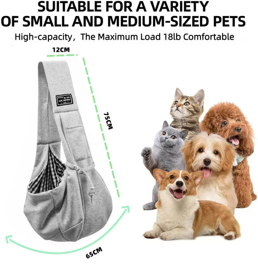 Cotton Crossbody Pet Sling Bag