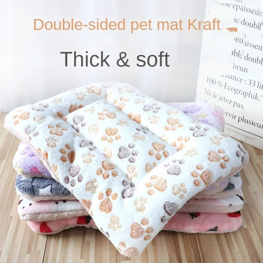 Double-Sided Plush Pet Mat