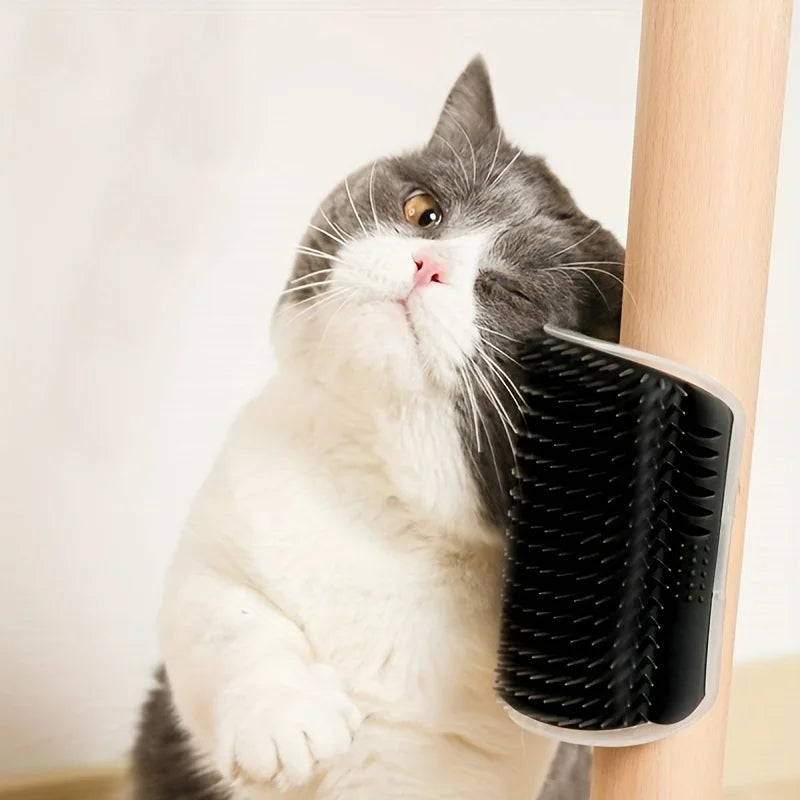 Wall-Mounted Cat Self-Groomer Brush