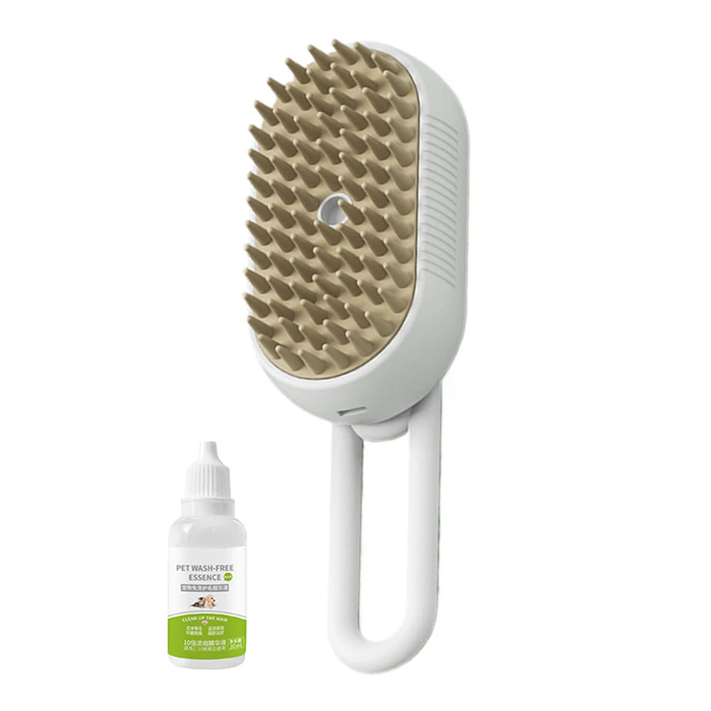 3-in-1 USB Rechargeable Pet Steam Brush