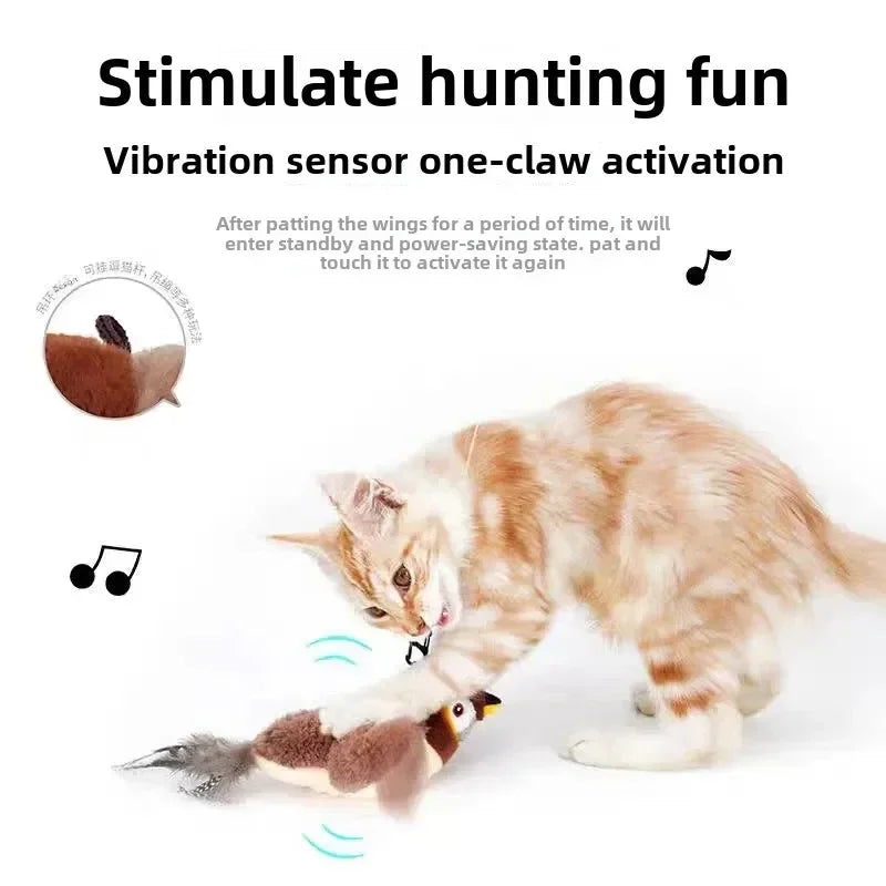 Interactive Catnip Bird Toy for Cats & Dogs