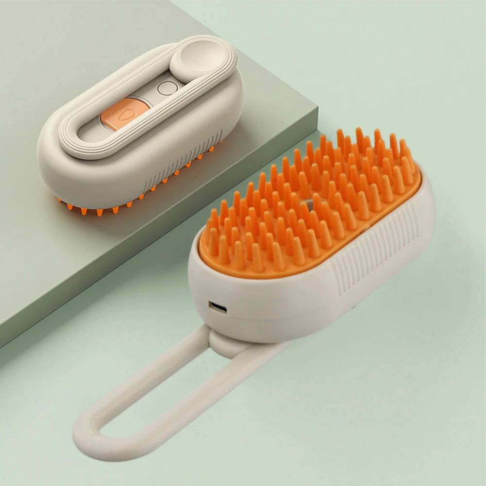 3-in-1 USB Rechargeable Pet Steam Brush
