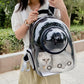 Transparent Pet Backpack – Breathable Cat & Small Dog Carrier, Portable Space Capsule Design