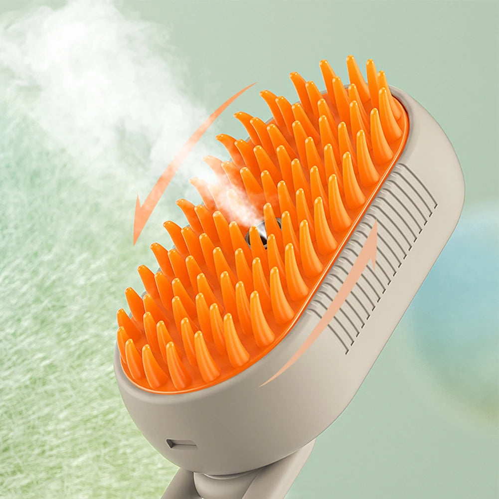 3-in-1 USB Rechargeable Pet Steam Brush