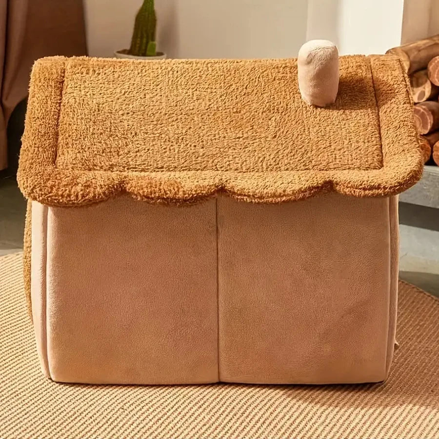 Foldable Washable Pet House Bed